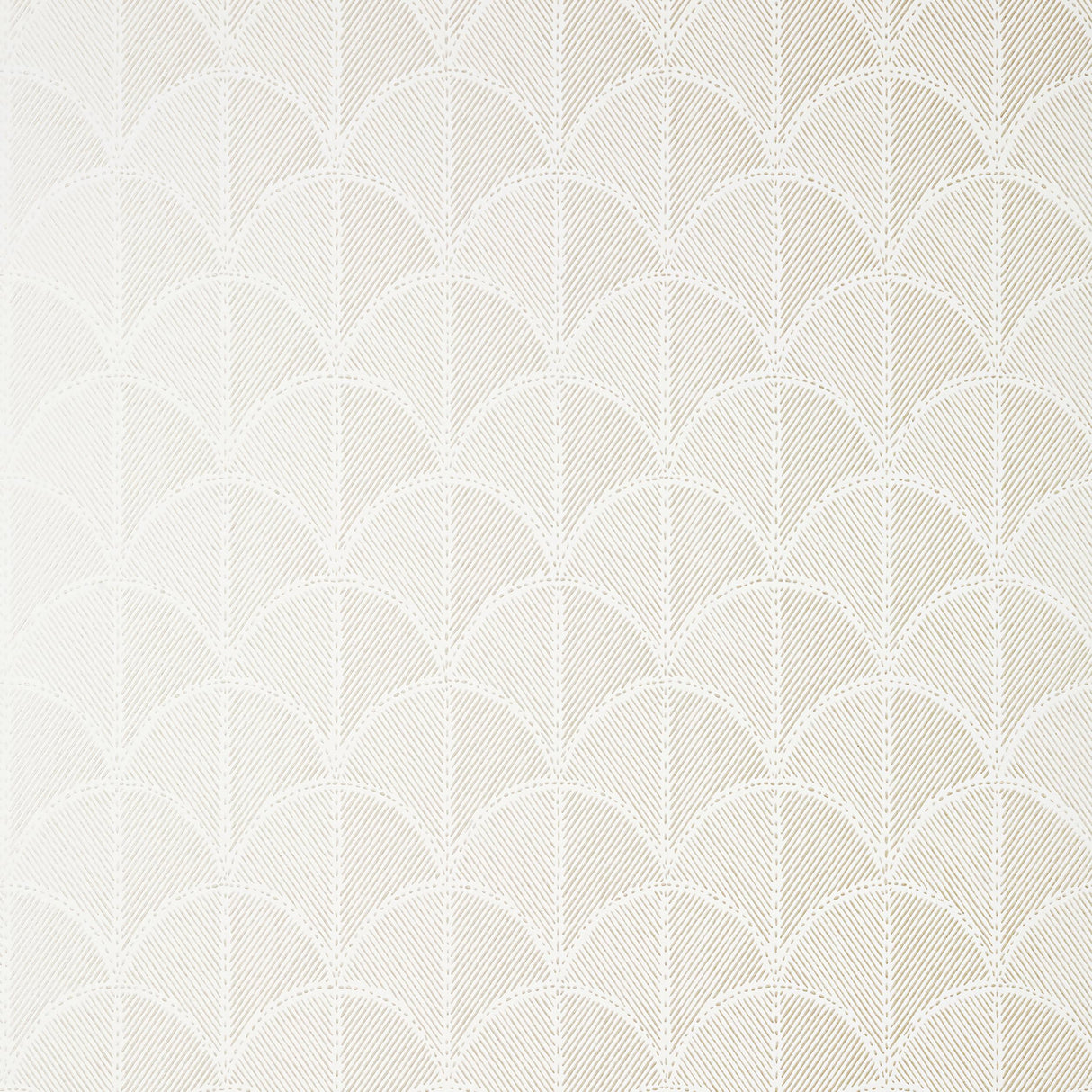 Anna French Seton Scallop Pearl Wallpaper