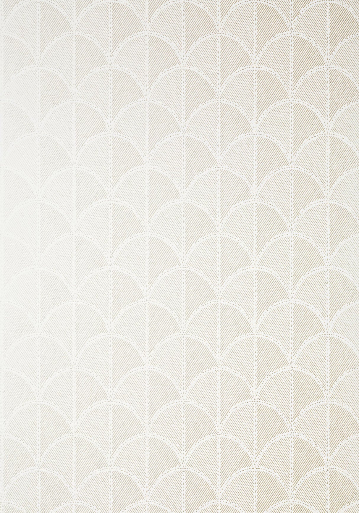 Anna French SETON SCALLOP Pearl Wallpaper