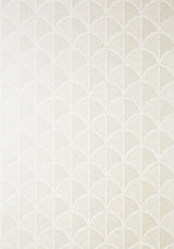 Anna French SETON SCALLOP Pearl Wallpaper
