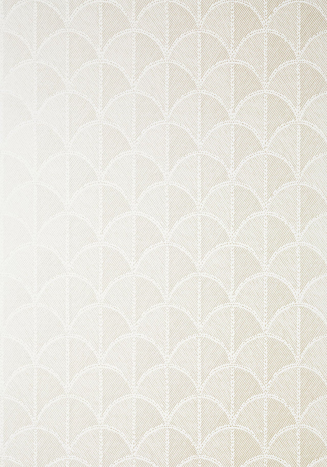 Anna French SETON SCALLOP Pearl Wallpaper
