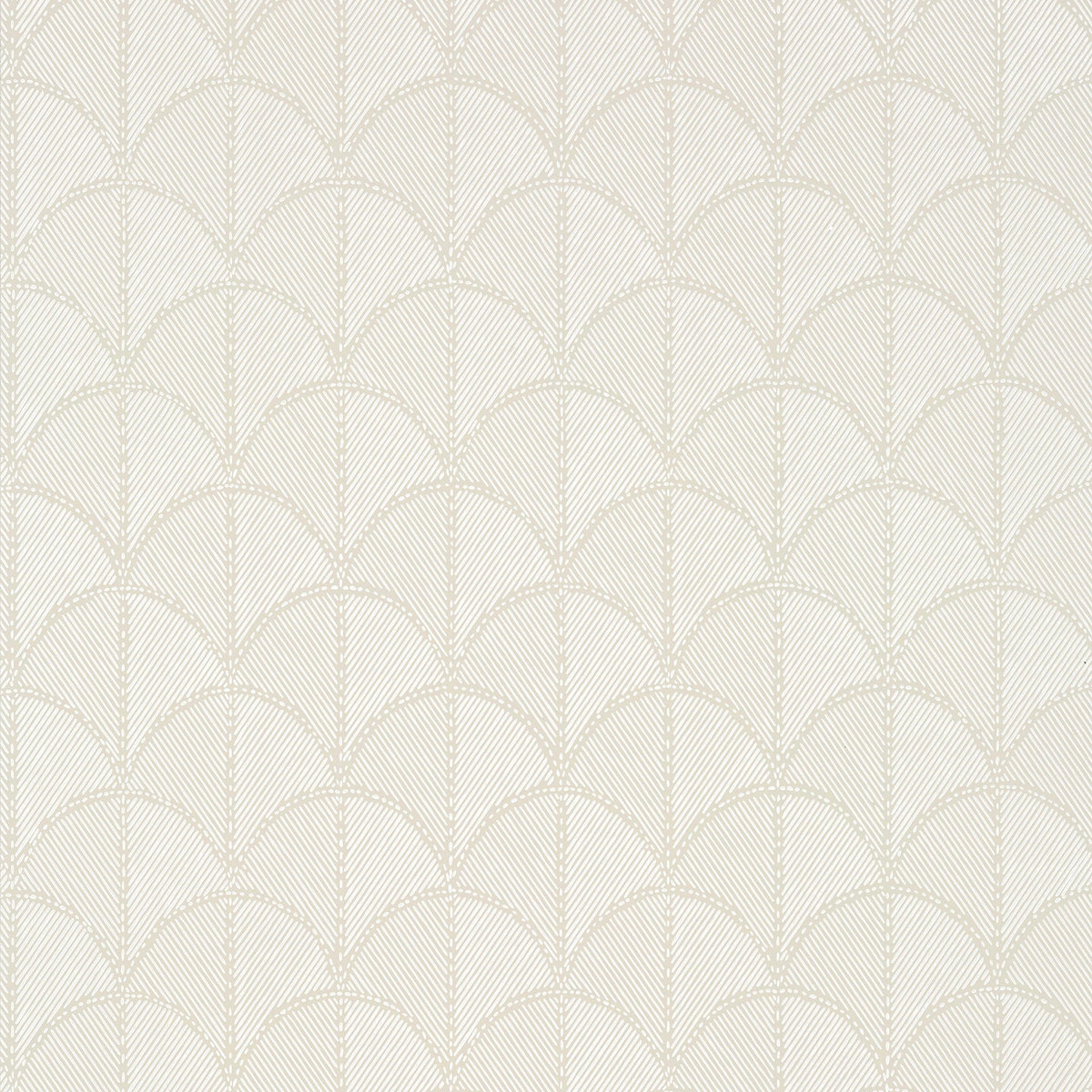 Anna French Seton Scallop Beige Wallpaper