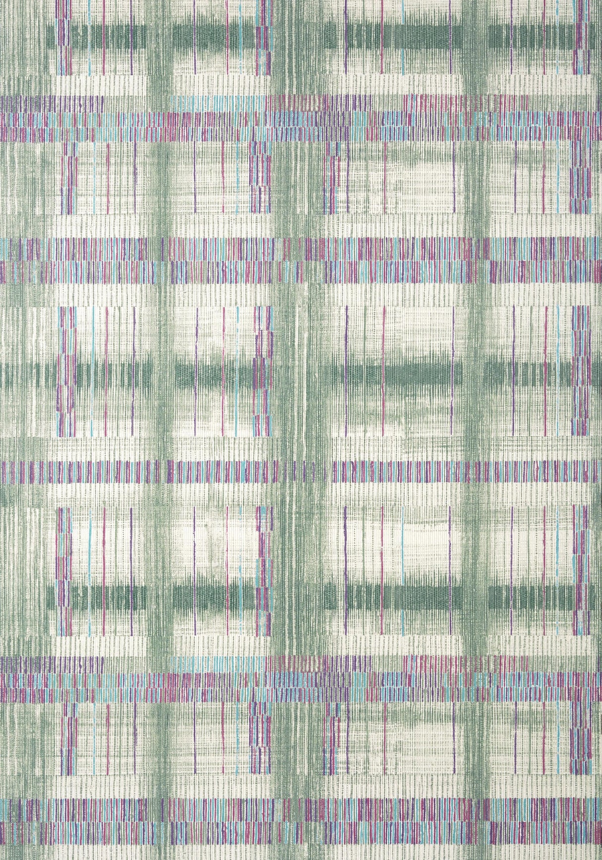 Anna French TAKAO WEAVE Green Wallpaper