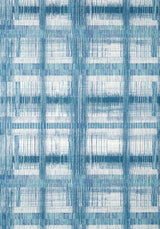 Anna French TAKAO WEAVE Navy Wallpaper