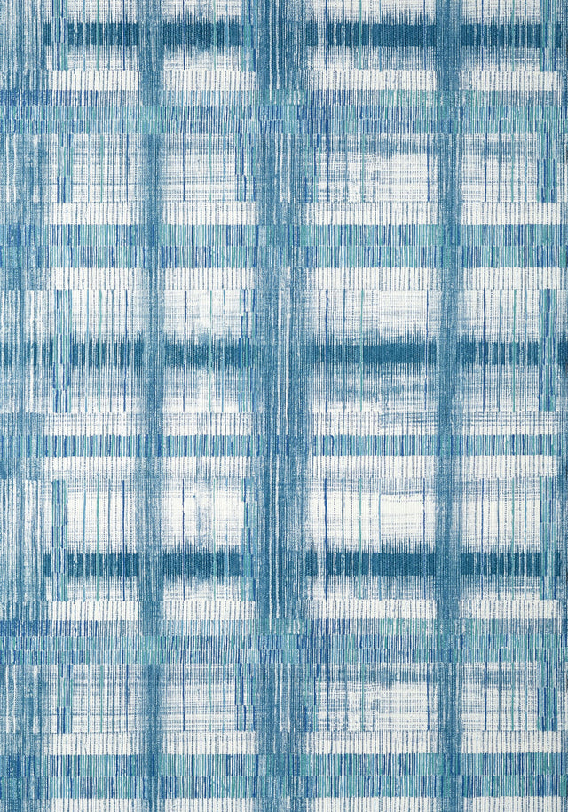 Anna French TAKAO WEAVE Navy Wallpaper