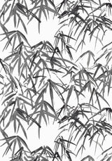 Anna French KYOTO LEAVES Black Wallpaper