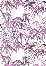Anna French KYOTO LEAVES Eggplant Wallpaper