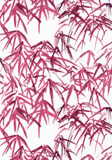 Anna French KYOTO LEAVES Fuchsia Wallpaper