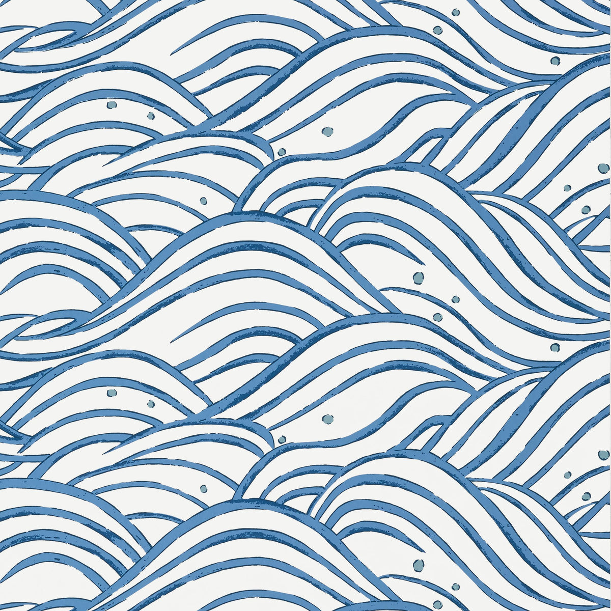 Anna French Waves Blue Wallpaper