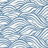 Anna French Waves Blue Wallpaper