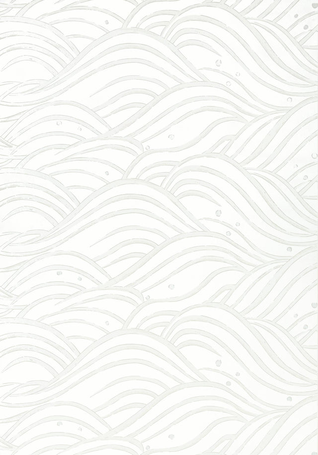 Anna French WAVES Pearl Wallpaper