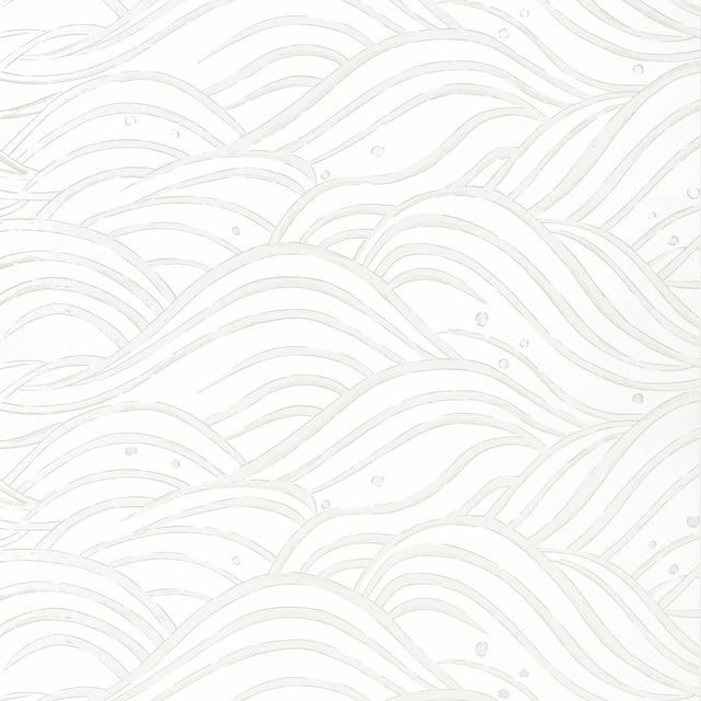 Anna French Waves Pearl Wallpaper