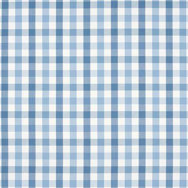 Anna French Saybrook Check Light Blue Fabric