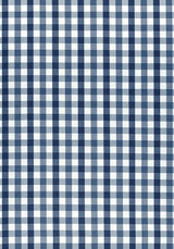 Anna French SAYBROOK CHECK Navy Fabric