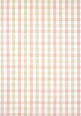 Anna French SAYBROOK CHECK Pink and Beige Fabric