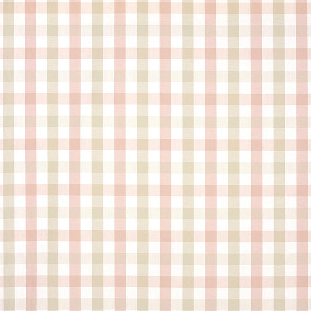 Anna French Saybrook Check Pink And Beige Fabric