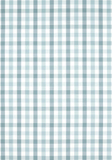 Anna French SAYBROOK CHECK Spa Blue Fabric