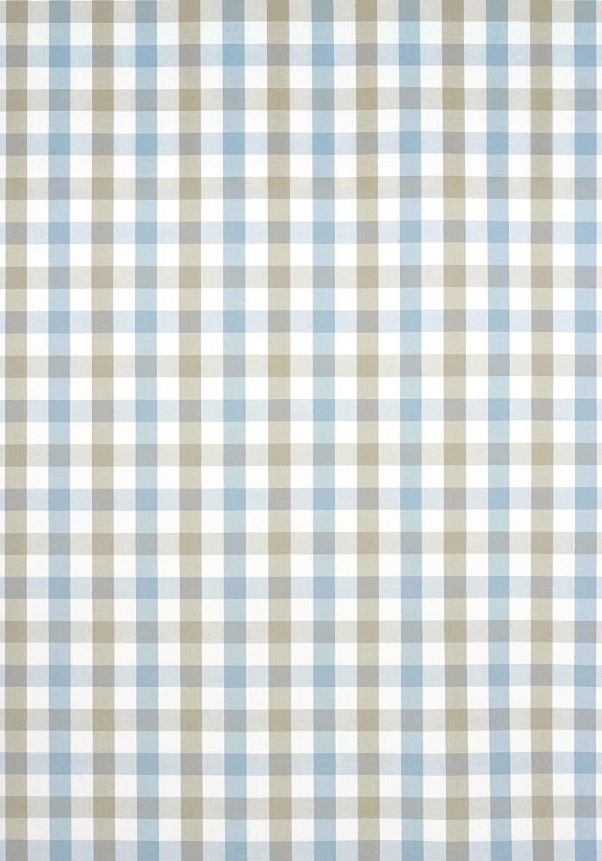 Anna French SAYBROOK CHECK Spa Blue and Beige Fabric