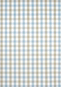 Anna French SAYBROOK CHECK Spa Blue and Beige Fabric