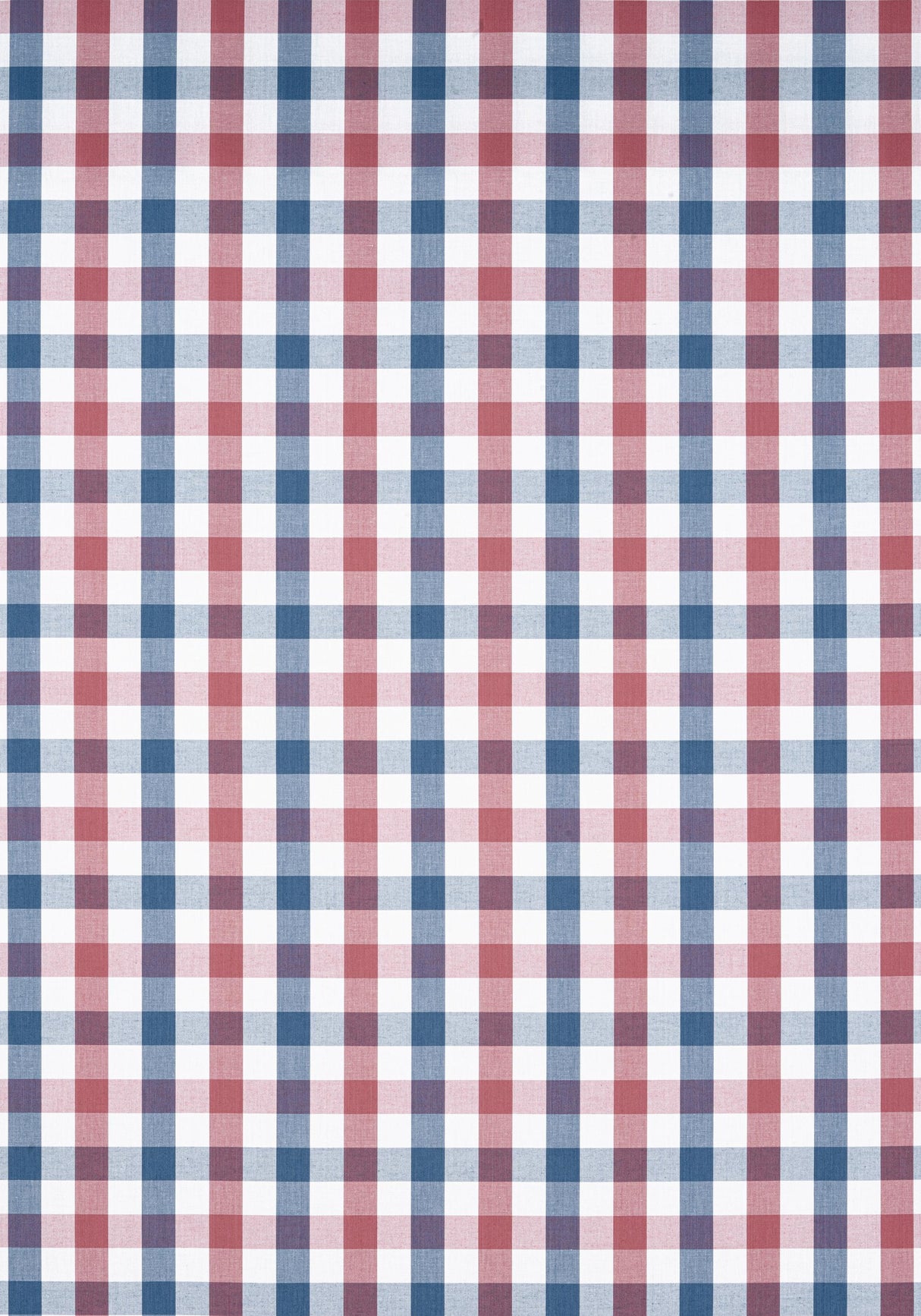 Anna French SAYBROOK CHECK Blue and Red Fabric