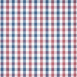 Anna French Saybrook Check Blue And Red Fabric