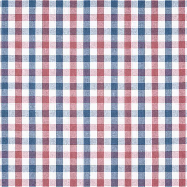 Anna French Saybrook Check Blue And Red Fabric