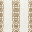 Anna French Fairmont Stripe Embroidery Bronze Fabric