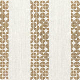 Anna French Fairmont Stripe Embroidery Bronze Fabric