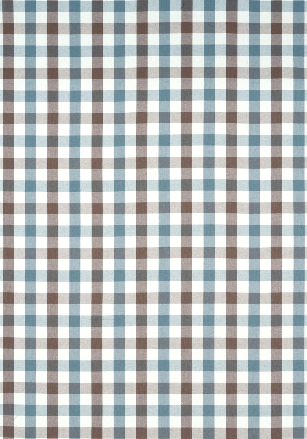 Anna French SAYBROOK CHECK Brown and Slate Fabric