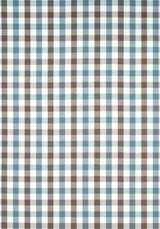 Anna French SAYBROOK CHECK Brown and Slate Fabric