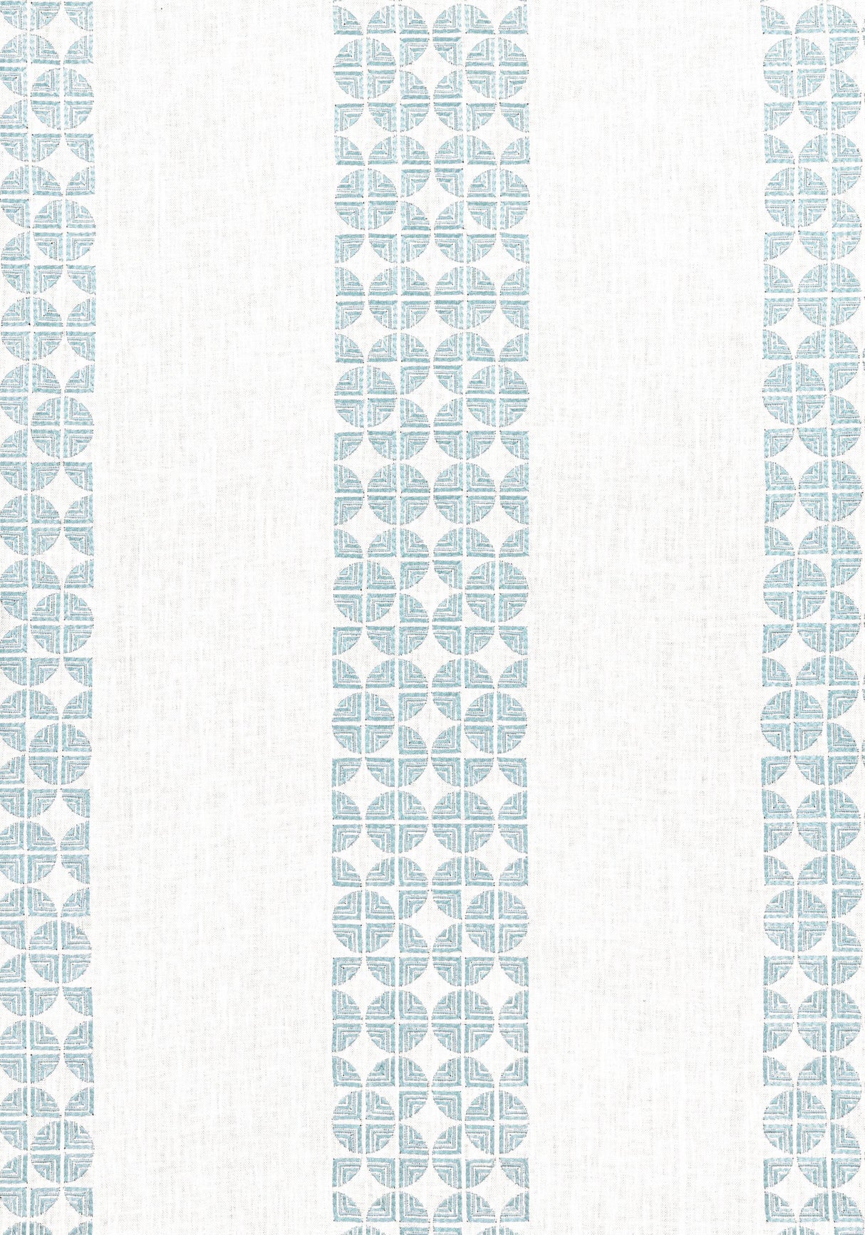 Anna French FAIRMONT STRIPE EMBROIDERY Soft Blue Fabric