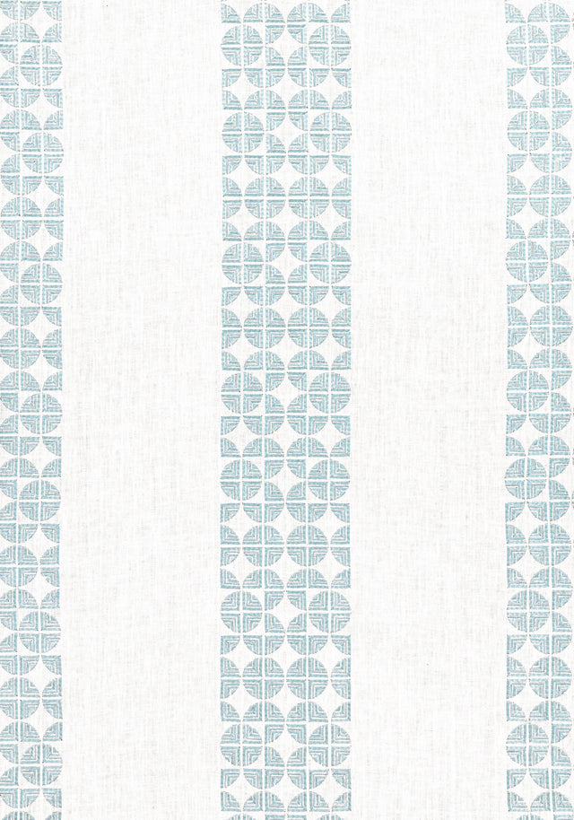 Anna French FAIRMONT STRIPE EMBROIDERY Soft Blue Fabric