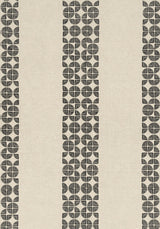 Anna French FAIRMONT STRIPE EMBROIDERY Black Fabric