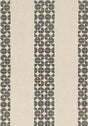 Anna French FAIRMONT STRIPE EMBROIDERY Black Fabric