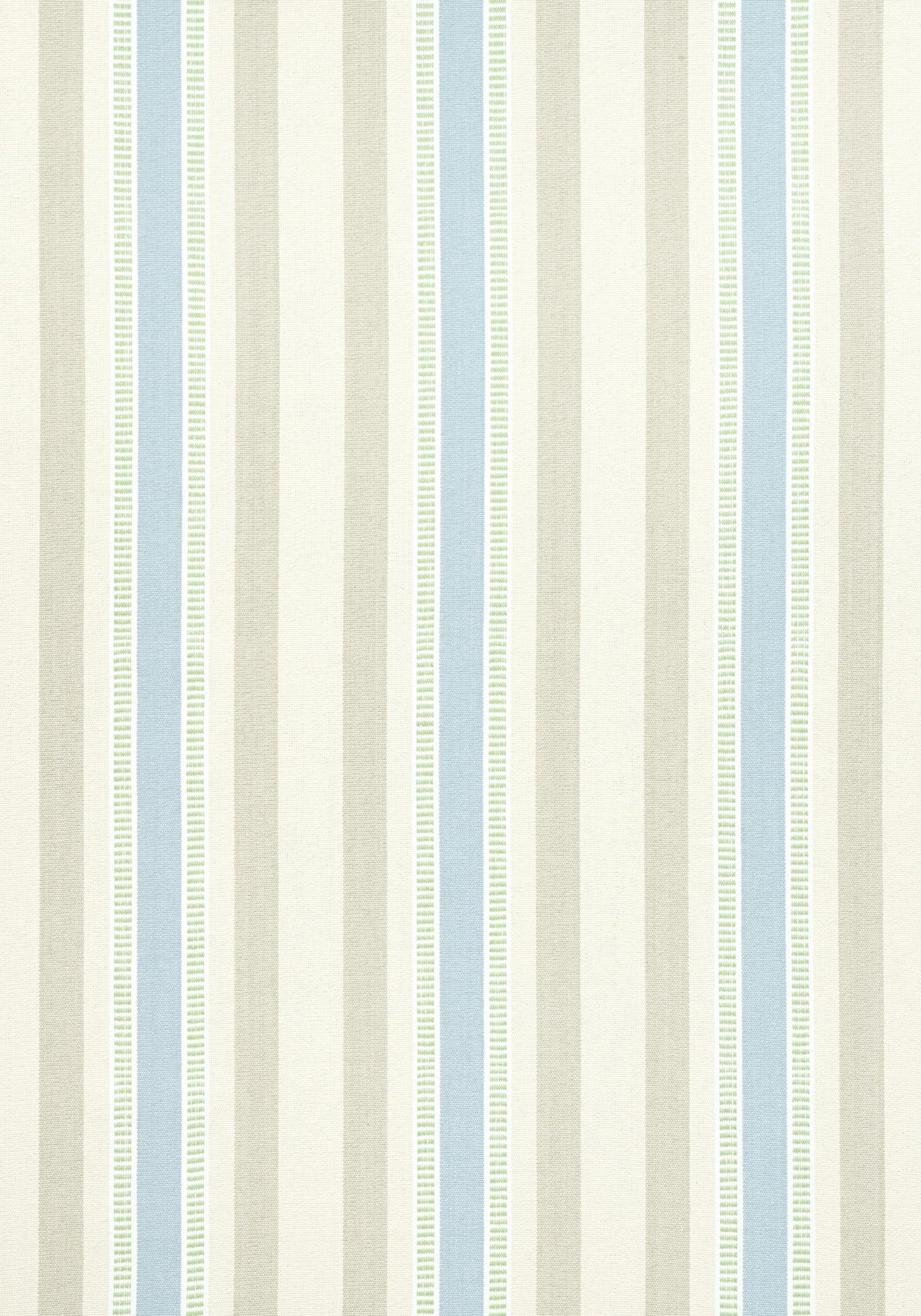 Anna French DEARDEN STRIPE Beige and Blue Fabric