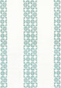 Anna French FAIRMONT STRIPE EMBROIDERY Teal Fabric