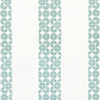 Anna French Fairmont Stripe Embroidery Teal Fabric