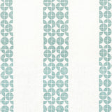 Anna French Fairmont Stripe Embroidery Teal Fabric
