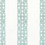 Anna French Fairmont Stripe Embroidery Teal Fabric