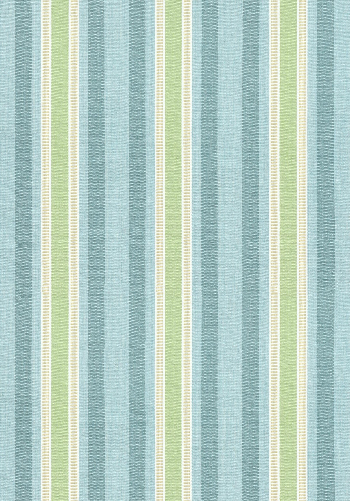 Anna French DEARDEN STRIPE Turquoise and Green Fabric