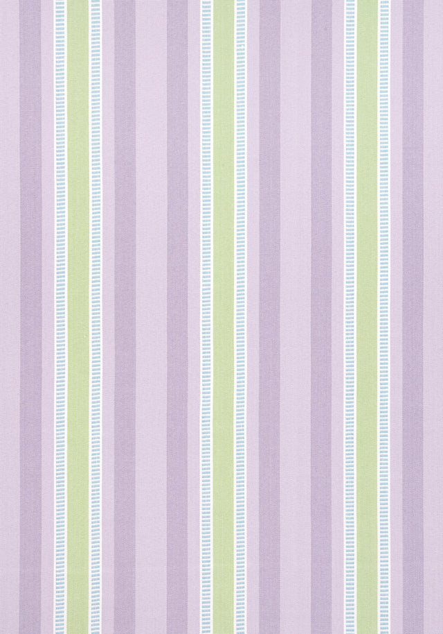 Anna French DEARDEN STRIPE Lavender and Sage Fabric