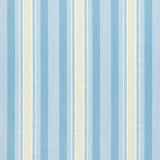 Anna French Dearden Stripe Soft Blue And Beige Fabric
