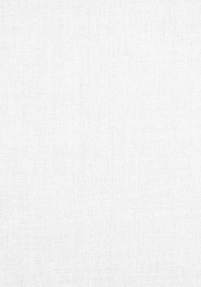 Anna French LANGLEY HERRINGBONE White Fabric
