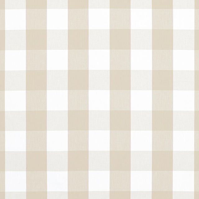 Anna French Hammond Check Beige Fabric