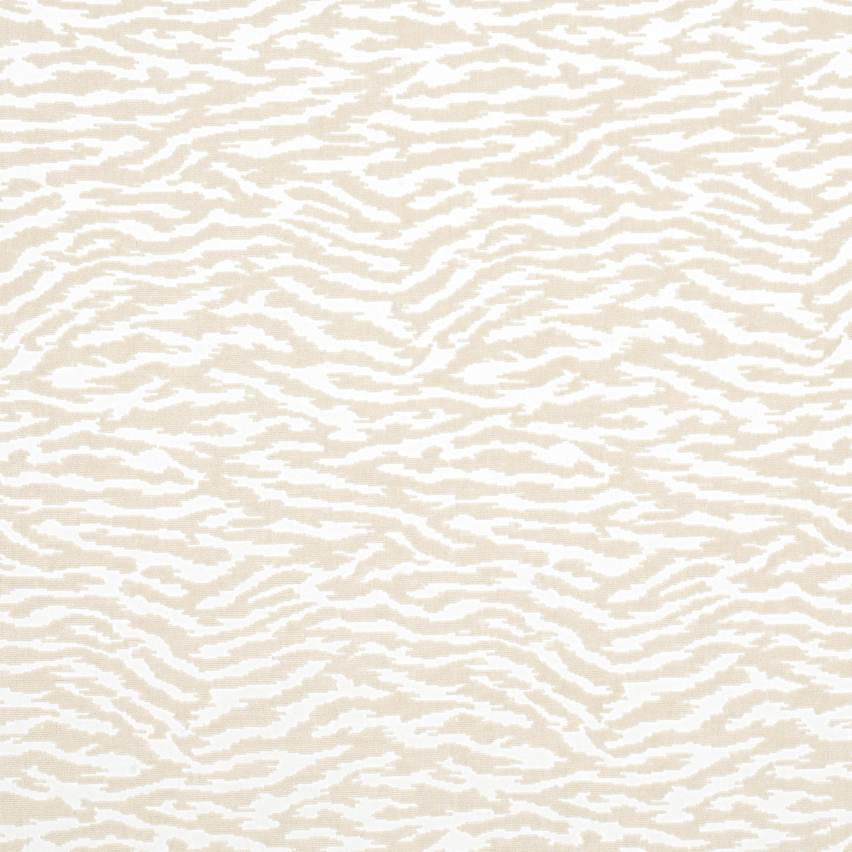 Anna French TADOBA VELVET Beige Fabric