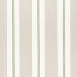 Anna French Alden Stripe Embroidery Sage Fabric