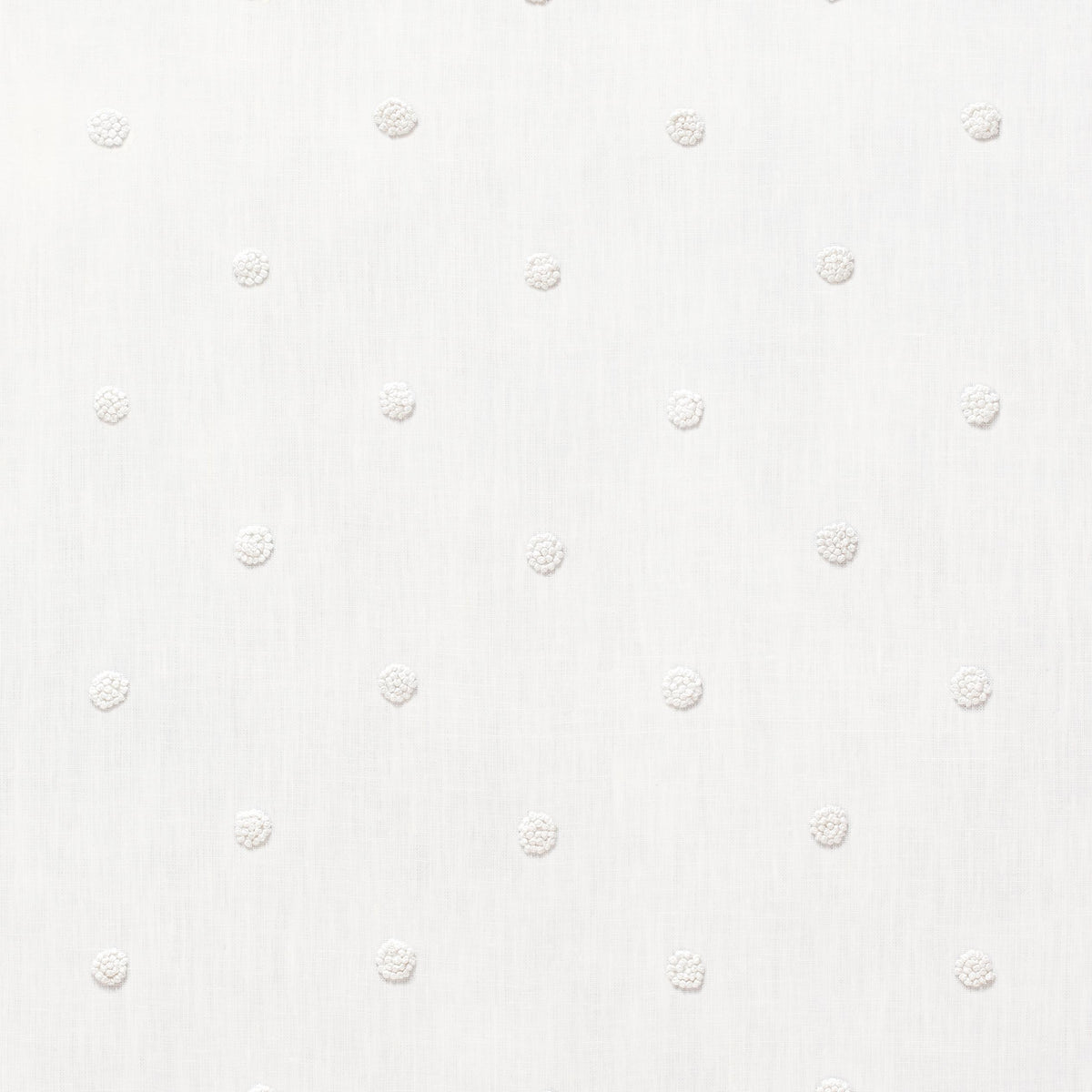 Anna French French Knot Embroidery White Fabric