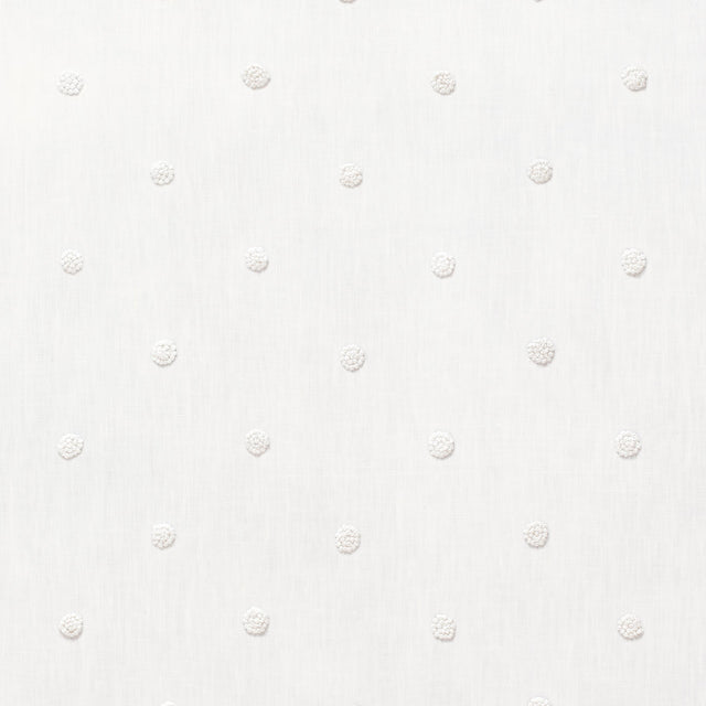 Anna French French Knot Embroidery White Fabric