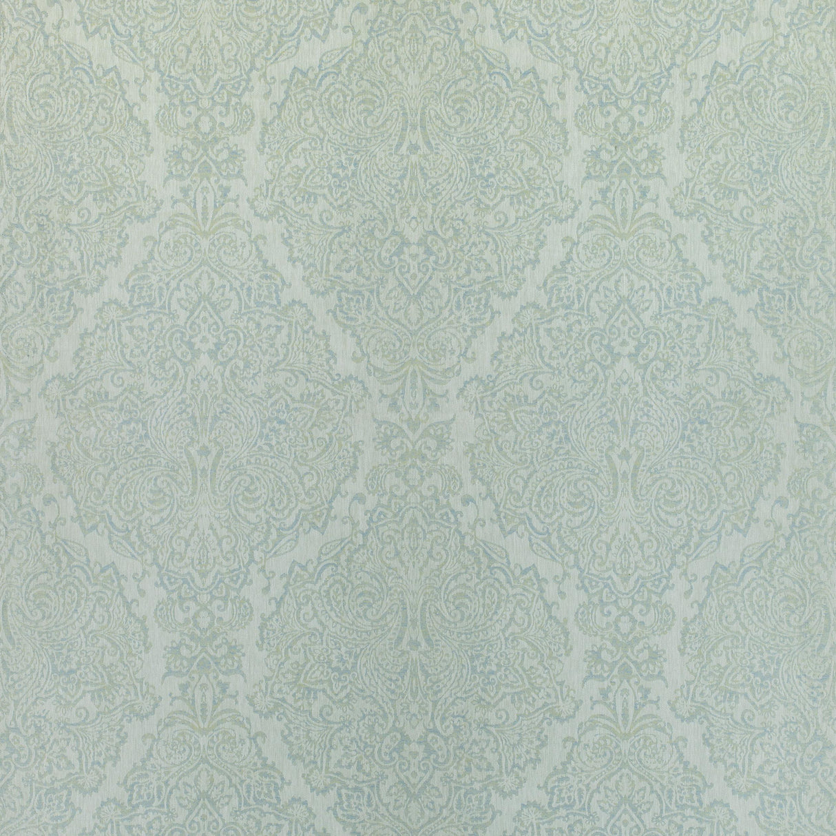 Anna French Sterling Paisley Aqua Fabric