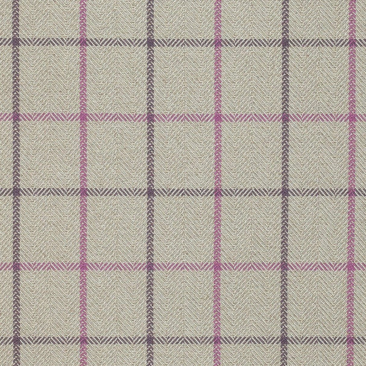 Anna French Laurence Plaid Plum And Flax Fabric