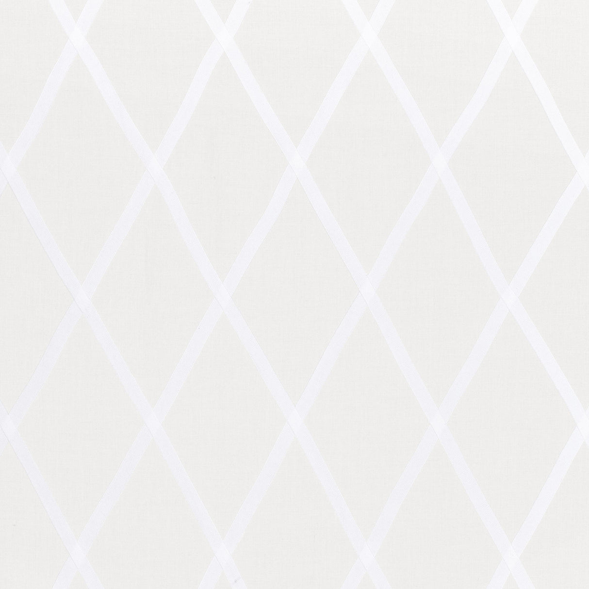 Anna French Tarascon Trellis Applique White On White Fabric